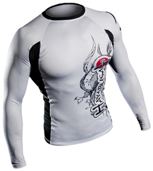 Hayabusa Mizuchi Rashguard - Long Sleeve - White